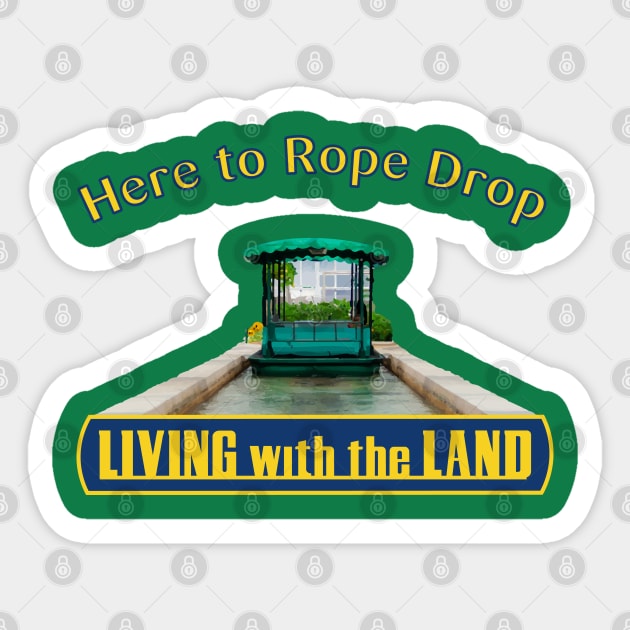 Rope Drop Living with the Land Sticker by Tomorrowland Arcade